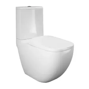 wc monoblocco tradizionale in porcellana con scarico rimless cassetta e sedile rak illusion