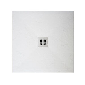 milos piatto doccia square effetto pietra bianco arredo parama 3