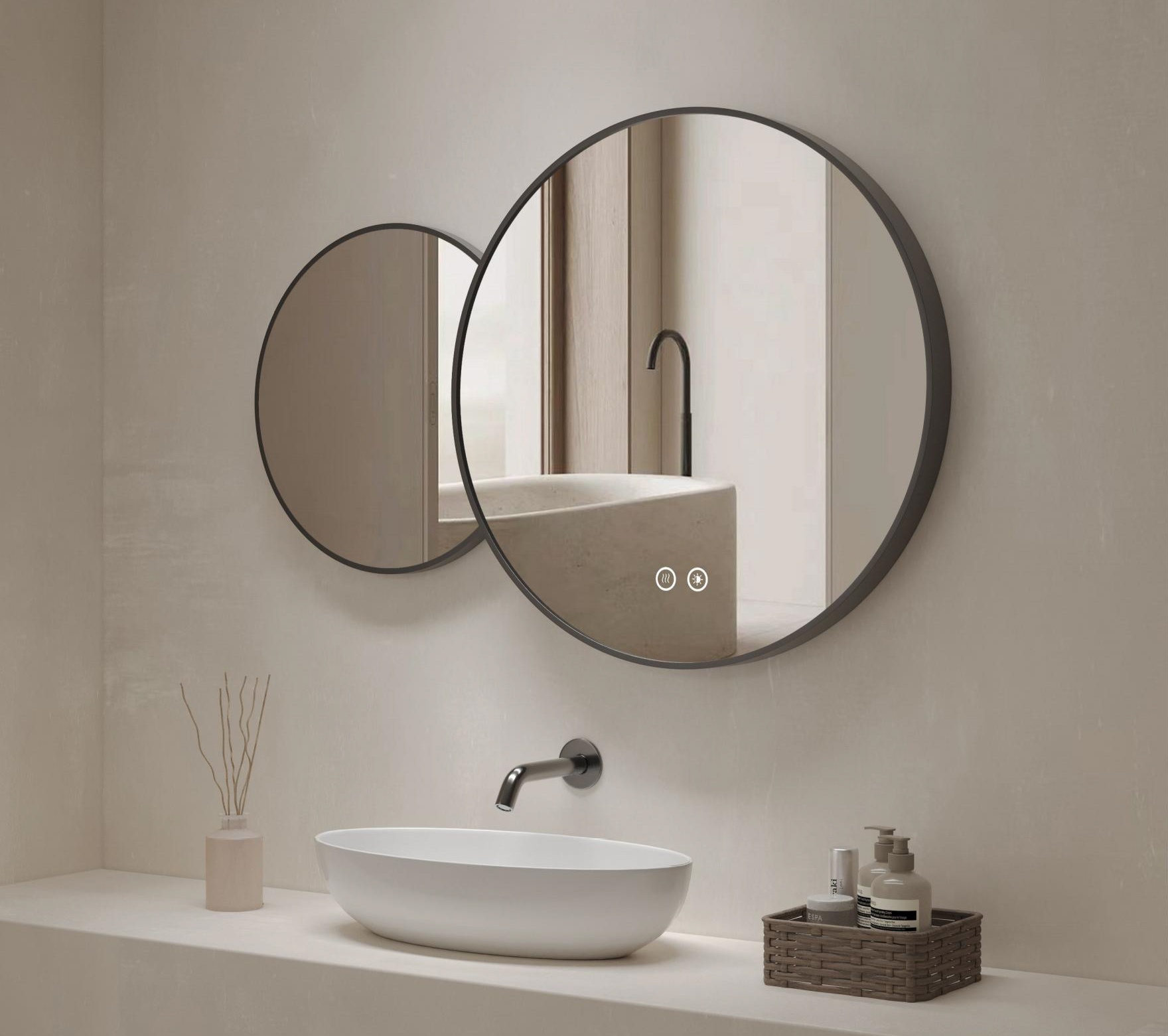 Specchio Touch System + Anti-Appannamento Oslo