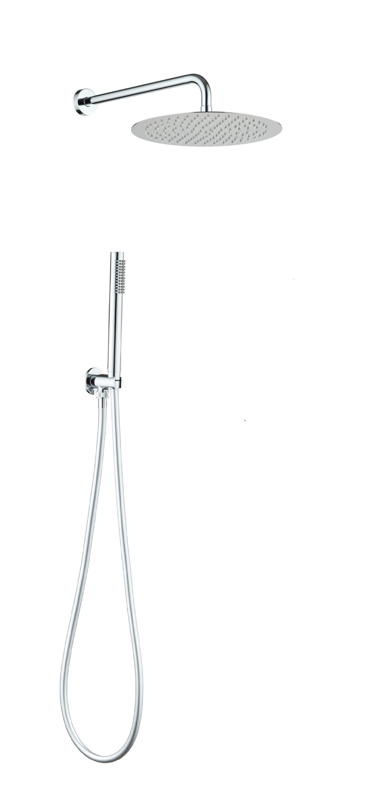 Kit Doccia Tondo in Acciaio High Pro Plus