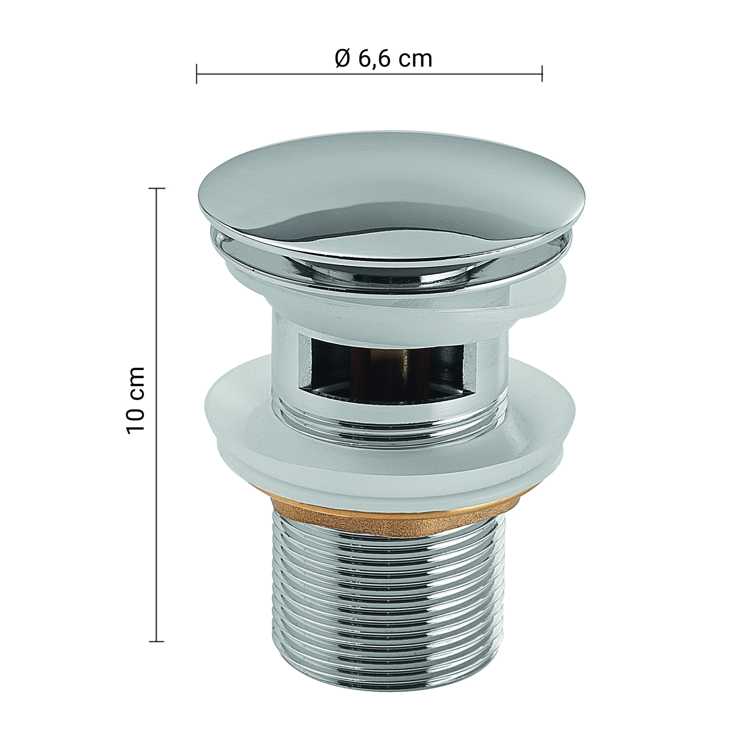 Tappo Universale Clic Clac per Lavabo o Bidet - immagine 7