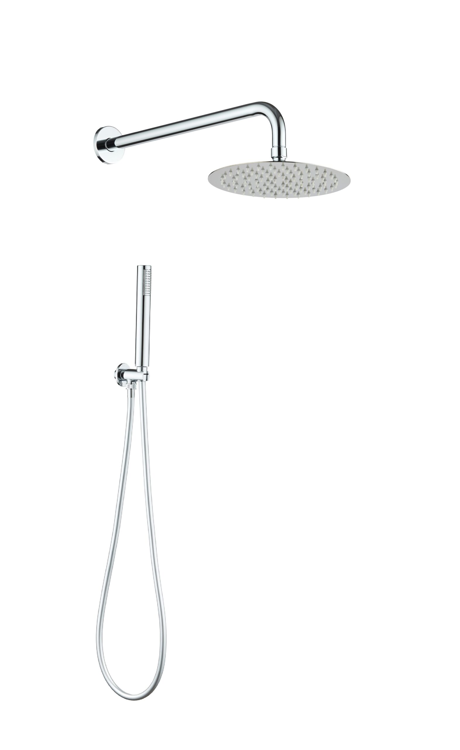 Kit Doccia Tondo in Acciaio High Pro Star