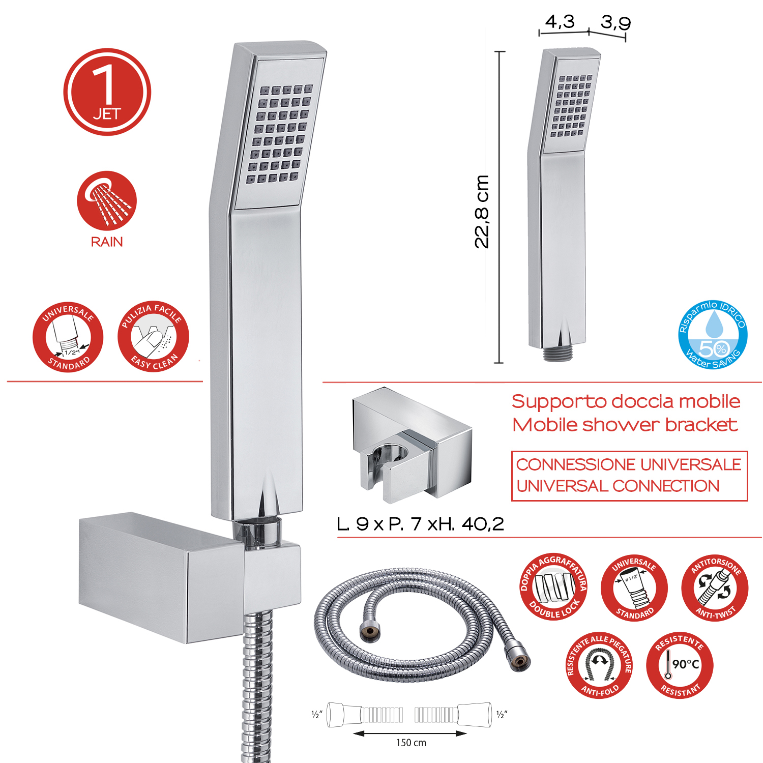 Kit Doccetta con Supporto Mobile 1 Jet Trendy 02 - immagine 2