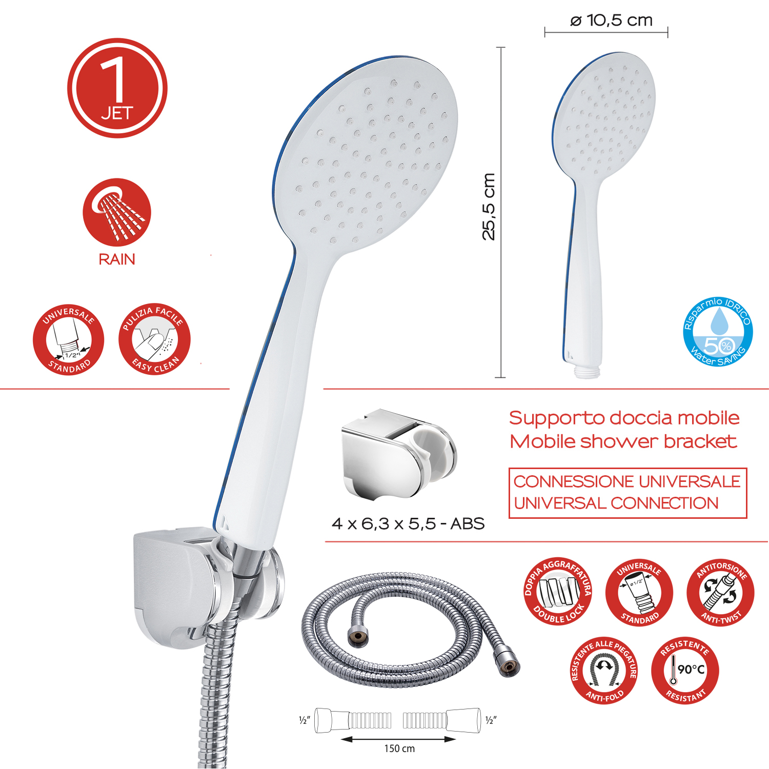Kit Doccetta con Supporto Mobile 1 Jet Tendence - immagine 3