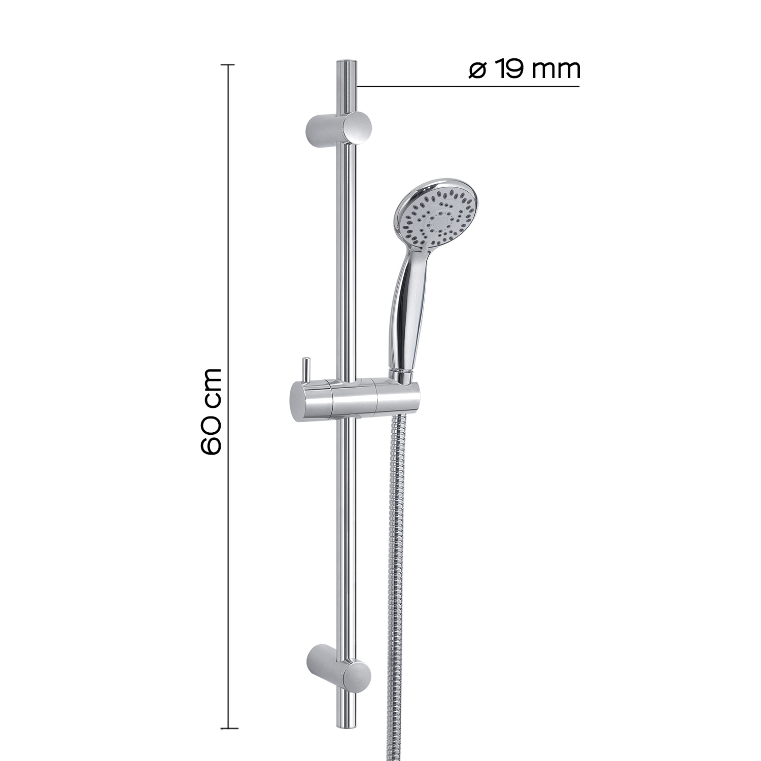 Saliscendi per Doccia Easy 06 4 Jet - immagine 2