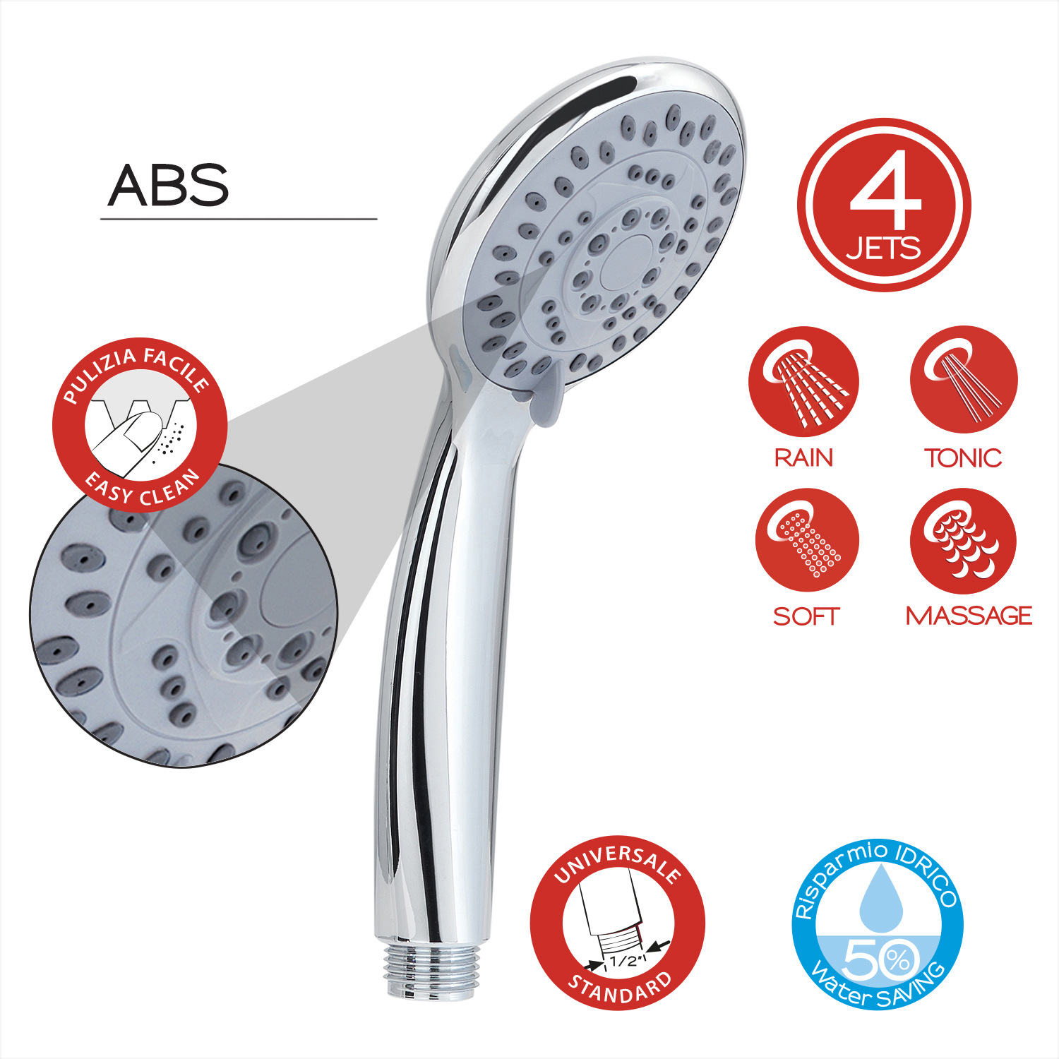 Doccetta in ABS Easy 4 Jets - immagine 3